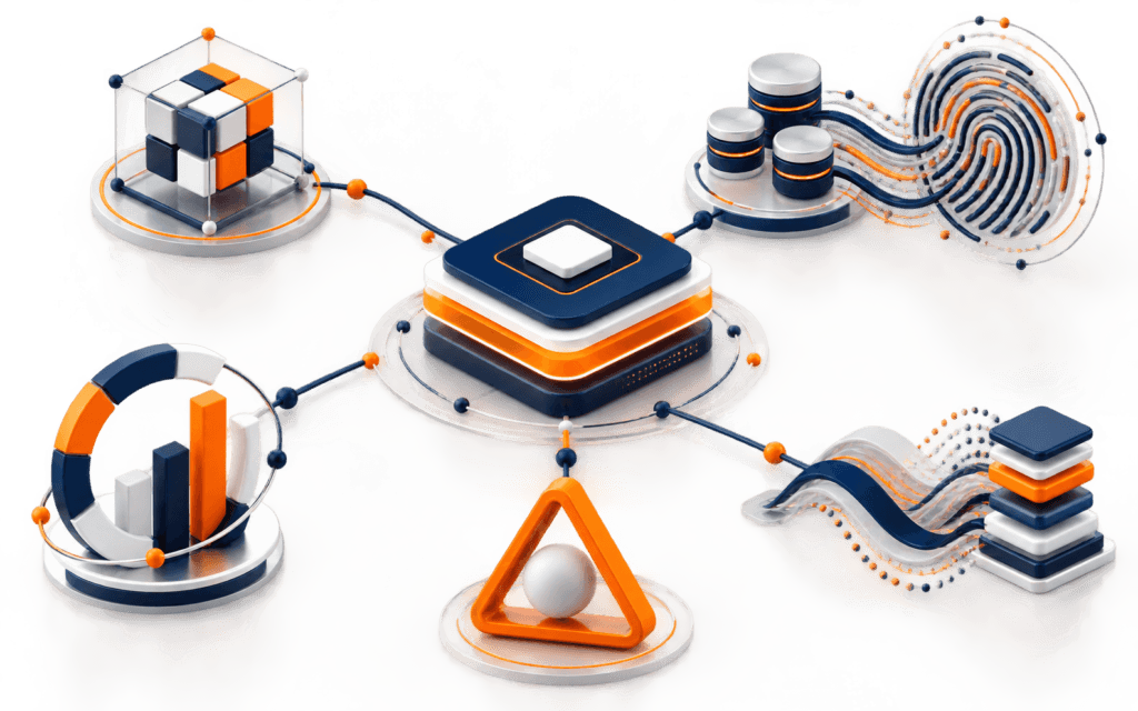 Featured image showing a central AI documentation artifact connected to scope, data provenance, evaluation, limitations, and monitoring evidence.