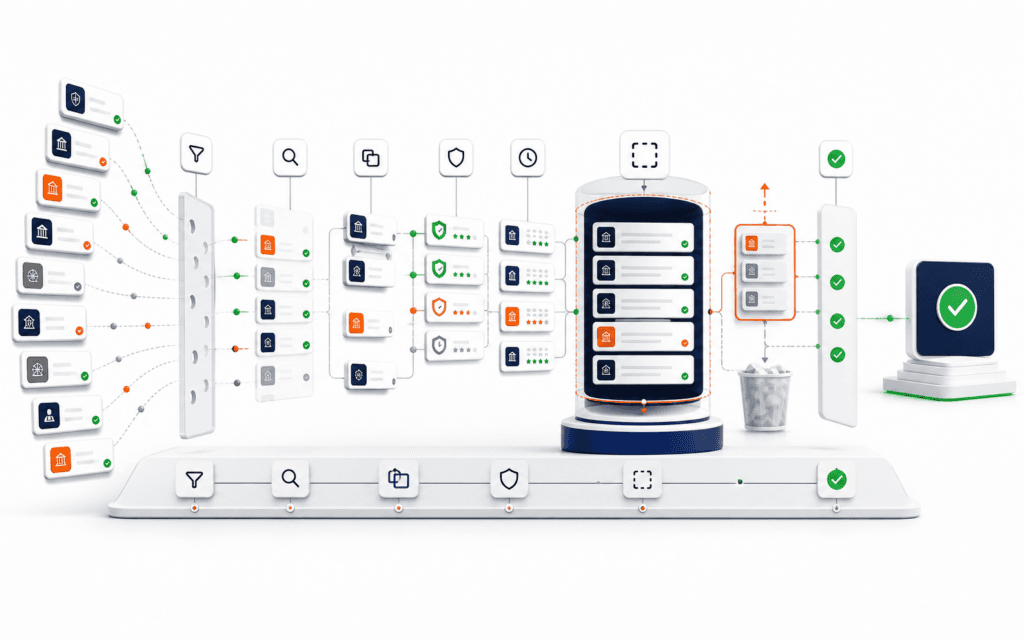 Featured image showing a prompt context budget workflow filtering sources, resolving evidence, handling overflow, and verifying output.