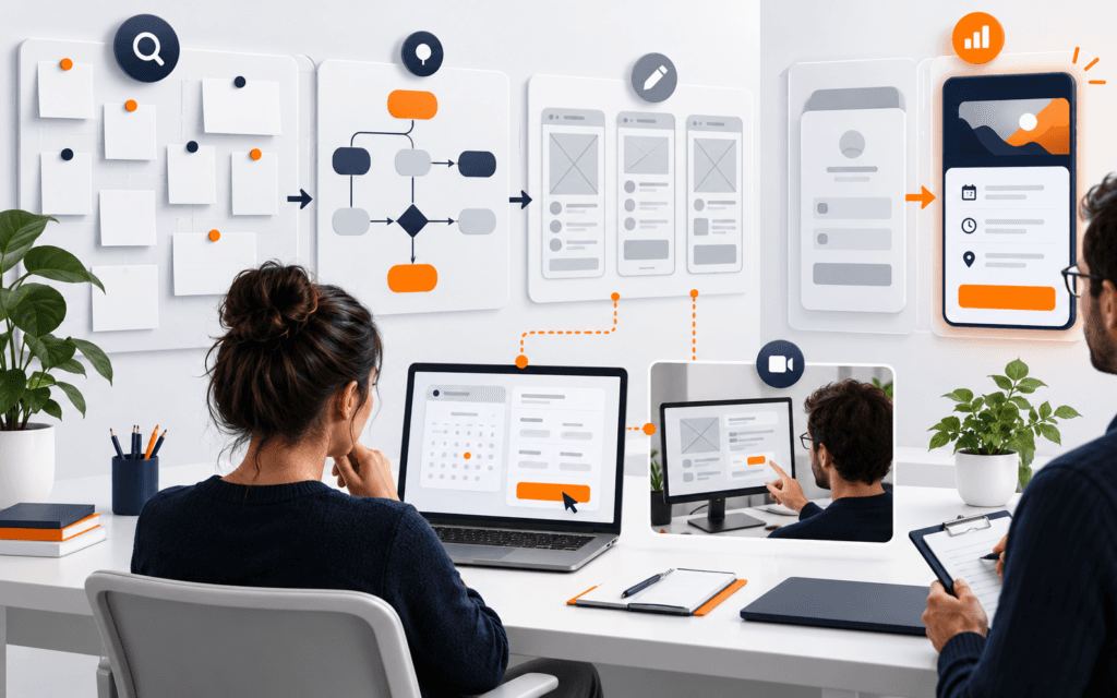 Featured image illustrating build one ui/ux case study: research, user flow, prototype, and usability evidence.