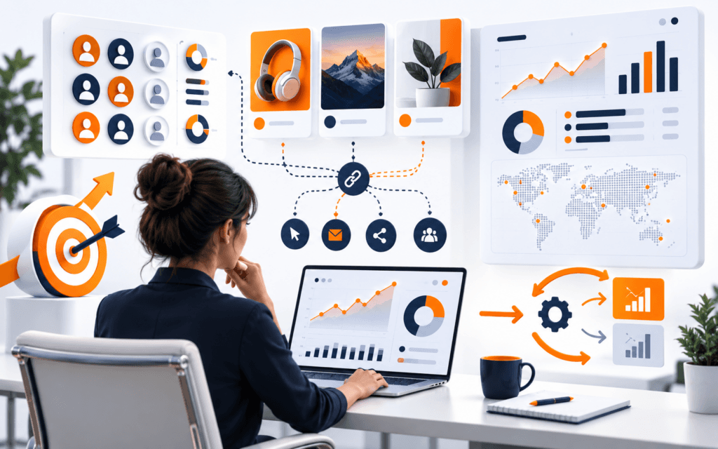 Featured image illustrating build a digital marketing campaign portfolio without a real advertising budget.